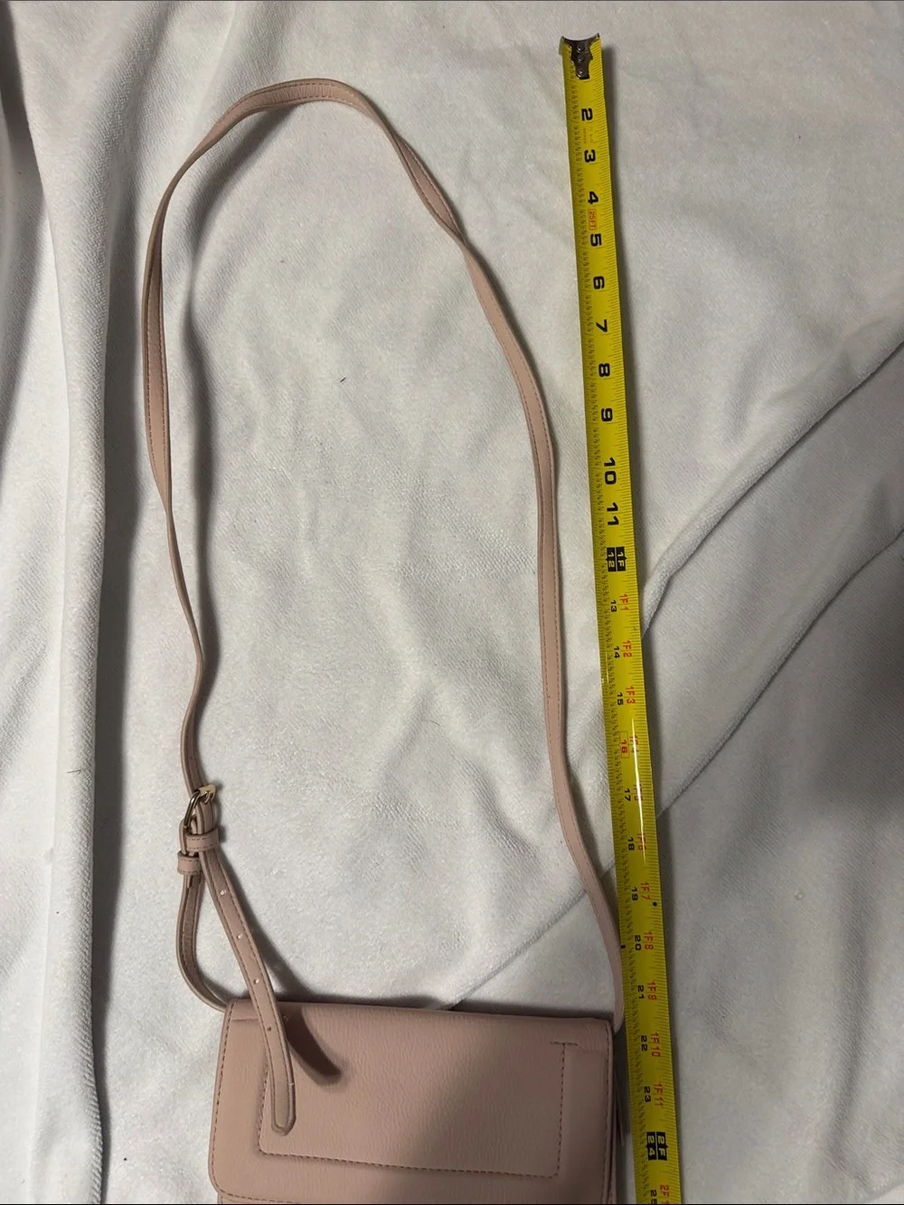 a new day Blush Pink Pebbled Crossbody Bag